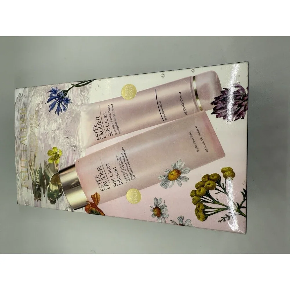 Estée Lauder Soft Clean Hydrating Essence 400mL & Foaming Cleanser 125mL FULL SZ